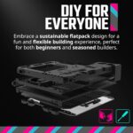 Cooler Master QUBE 500 Flatpack Mid Tower PC Case With Fully Modular Design, Vertical GPU Mount, E-ATX Support, Dual 280mm Radiator Compatibility, USB Type-C | BLACK