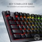 Razer Huntsman Gears 5 Edition Full-Size Wired Gaming Keyboard With RGB Lighting Optical Razer Purple Clicky Switches 10-Key Rollover Aluminum Top Plate