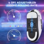 ATTACK SHARK X8SE Wireless Gaming Mouse With PAW3311 Sensor, 25,000 DPI, 1000Hz Polling Rate, Tri-Mode Connectivity, And 500mAh Battery | WHITE