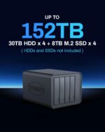 TerraMaster D8 Hybrid 8-Bay USB-C RAID Enclosure With 4× SATA HDD/SSD + 4× M.2 NVMe, Hardware RAID, 10Gbps USB 3.2 Gen2, Up To 120TB Capacity