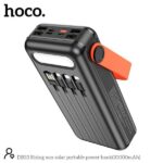 HOCO DB33 Plus Solar Power Bank 30000mAh with Built-In Cables, 22.5W Fast Charging, Multi-Port Output, LED Indicator, Portable Outdoor Charging Solution - Image 4