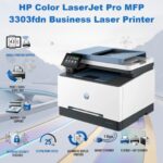 HP Color LaserJet Pro MFP 3303fdn Business Laser Printer With Automatic Duplex Color Printing, Scan, Copy, Fax, 25 PPM, Gigabit Ethernet, TerraJet Toner | 499M7A