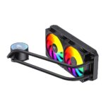 Havit Gamenote F2001 240mm ARGB CPU Liquid Cooler, Dual 120mm Fans , 1800RPM, LGA1700 & AM5, Aura Sync, Quiet Pump | Black