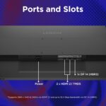 Lenovo Legion 27Q-10 27-inch IPS QHD 240Hz Gaming Monitor , 0.5ms MPRT, FreeSync Premium, G-SYNC Compatible, 99% sRGB , HDR10 Compliance , Tilt - Swivel - Height Adjustable | 68C6GAC4EU