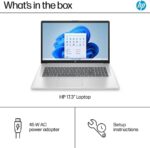 HP 17-cp2025dx : AMD Ryzen 5 7520U | 8GB DDR5 RAM ; 512GB NVMe SSD | AMD Radeon Graphics | 17.3-inch  FHD IPS Display | Windows 11 | Natural Silver 