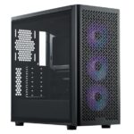 Cooler Master Elite 502 ATX Mid Tower PC Case With Back-Connected Motherboard Support, Mesh Front Panel, 3× ARGB Fans, USB Type-C, 420mm Radiator Support | BLACK 