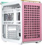 Cooler Master QUBE 500 Flatpack Macaron Edition Mid Tower PC Case With Fully Modular Design, Vertical GPU Mount, E-ATX Support, Dual 280mm Radiators, USB Type-C