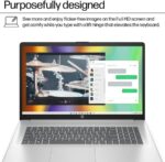 HP 17-cp2025dx : AMD Ryzen 5 7520U | 8GB DDR5 RAM ; 512GB NVMe SSD | AMD Radeon Graphics | 17.3-inch  FHD IPS Display | Windows 11 | Natural Silver 