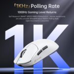 ATTACK SHARK X8 PLUS Wireless Gaming Mouse With PAW3395PRO Sensor, 40,000 DPI, 1K Polling Rate, Tri-Mode Connectivity, 55g SUPERLIGHT, Nano Ice-Feel Coating, And 800mAh Battery | BLACK