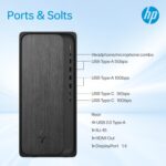 HP OmniDesk Desktop :  AMD Ryzen 7 8700G | 32GB DDR5 RAM ; 1TB NVMe SSD | AMD Radeon Graphics | Windows 11 | HP 510SP Black Wireless Keyboard & Mouse Combo | Slate Black  ~ M02-0127c 