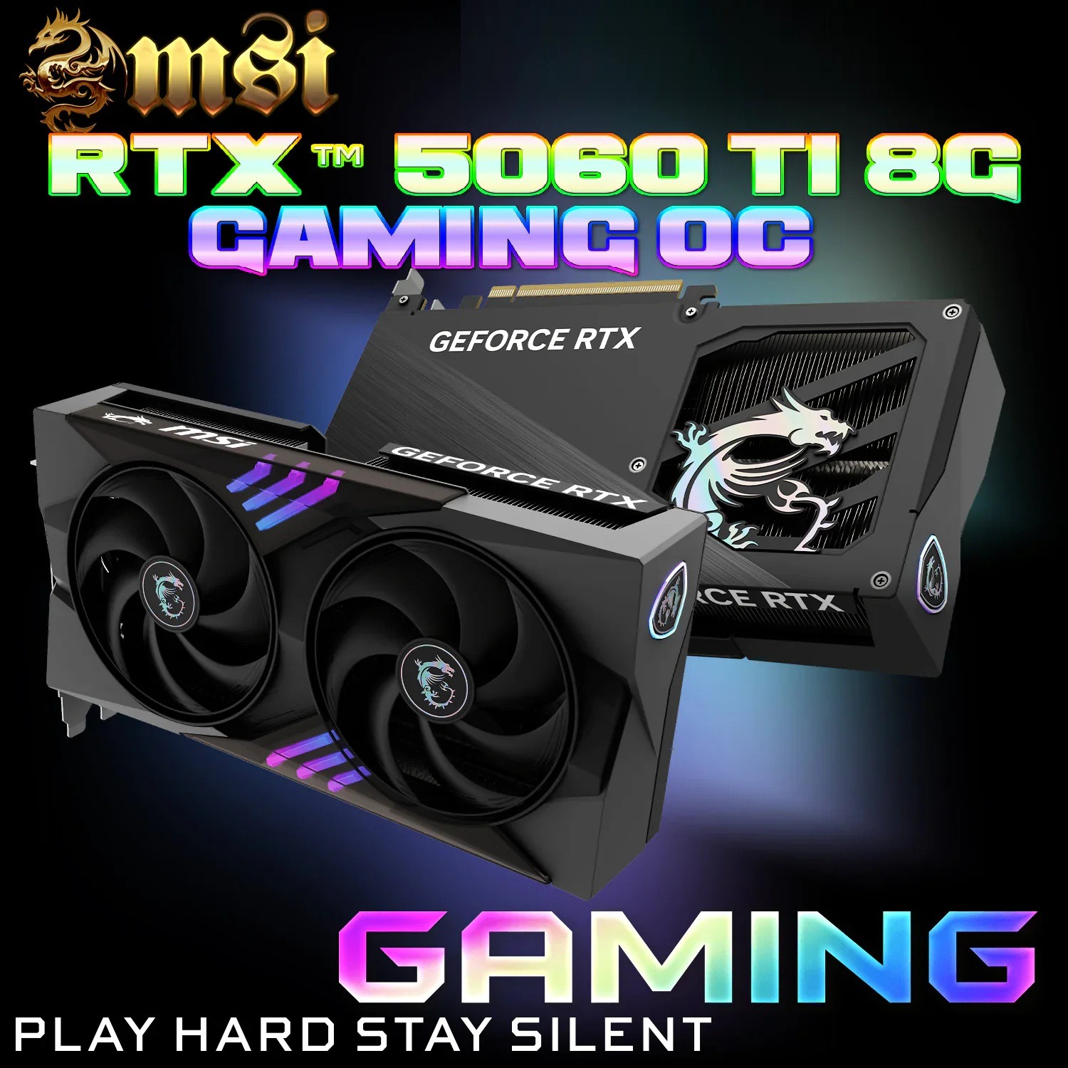 MSI GeForce RTX 5060 Ti 8GB GAMING OC GDDR7 Graphics Card With 2662MHz Boost, DLSS 4, Twin Frozr 10 Cooling, ATX 3.1 Support, And 128-Bit Bus