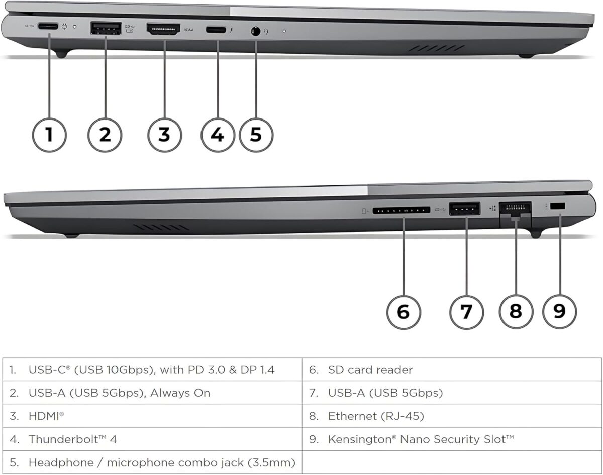Lenovo ThinkBook 16 G8 IRL : Intel® Core 7 240H | 16GB DDR5 RAM; 512GB NVMe SSD | Intel® Graphics | 16-inch WUXGA IPS Display | Backlit English/Arabic Keyboard | Lenovo® Laptop Bag | DOS | Arctic Grey