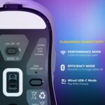 ATTACK SHARK X3 Lightweight Wireless Gaming Mouse With Tri-Mode 2.4G Wireless, USB-C Wired, Bluetooth 5.2, PixArt PAW3395 Sensor, 26,000 DPI, Kailh GM8.0 Switches, And 49g Ultra-Light Design | WHITE 