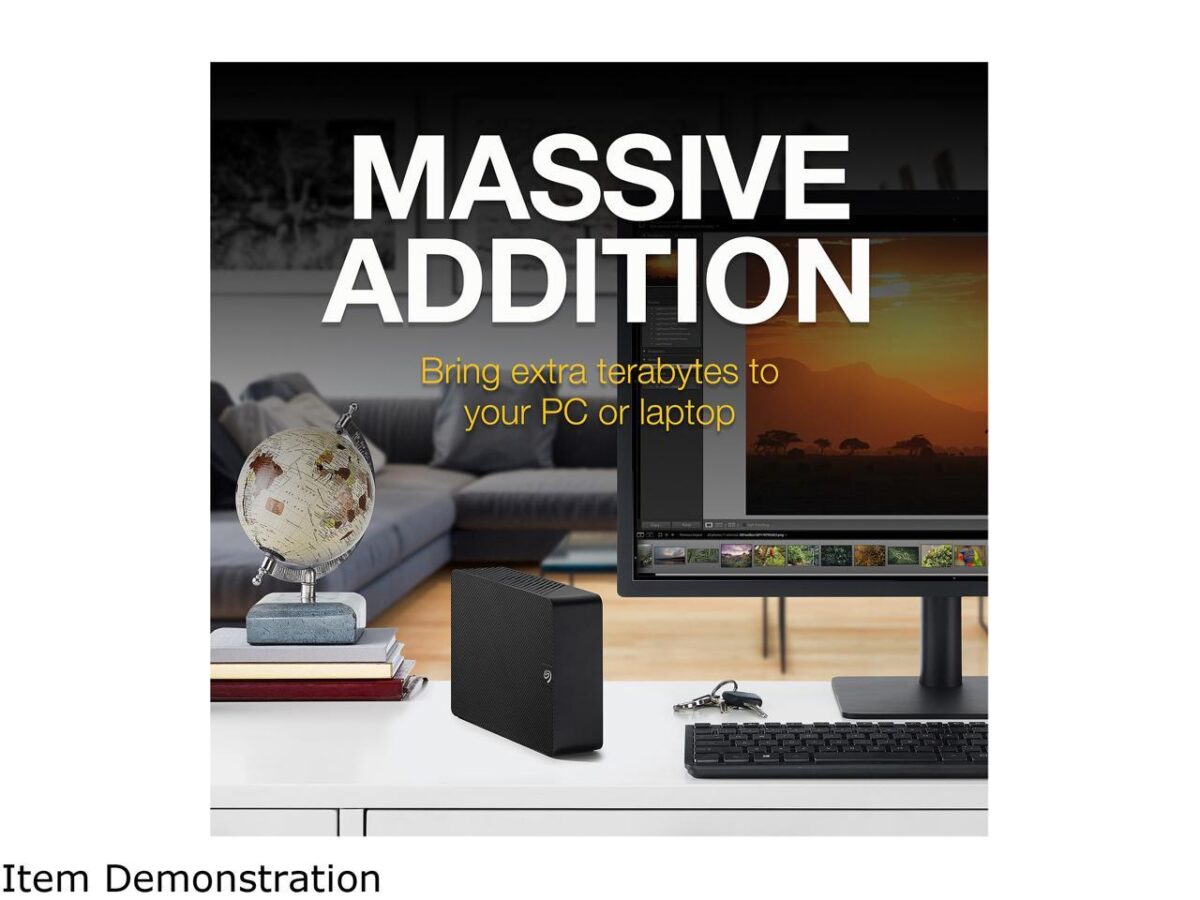 Seagate Expansion Desktop STKP14000400 14TB External Hard Drive 3.5 Inch USB 3.0 PC & Notebook