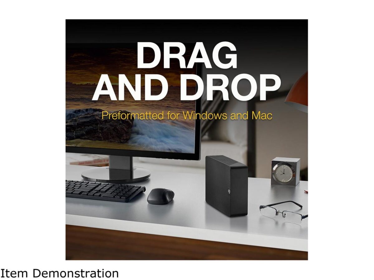 Easy-to-use desktop hard drive - simply plug in the power adapter and USB cable Fast file transfers with USB 3.0 Drag-and-drop file saving right out of the box Automatic recognition of Windows and Mac computers for simple setup (Reformatting required for use with Time Machine) Enjoy peace of mind with the included limited warranty and Rescue Data Recovery Services