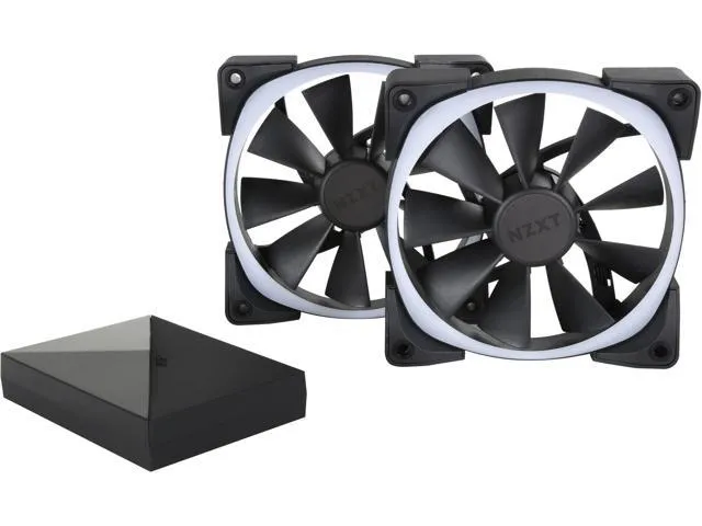 NZXT Aer RGB 2 Twin Starter KIT , 2x RGB Fans with HUE Controller - Image 13