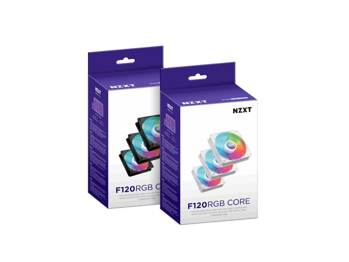 NZXT F120 RGB Core Fan Triple 120mm Case Fan - Black - Image 6