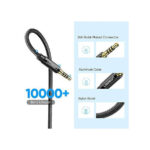 UGREEN 3.5mm Male to Female Extension Audio Cable - Nylon Braided,1.5M Black | 40674