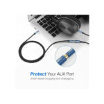 UGREEN 3.5mm Male to Female Extension Audio Cable - Nylon Braided,1.5M Black | 40674