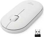 LOGITECH PEBBLE M350 SLIM SILENT WIRELESS WHITE MOUSE