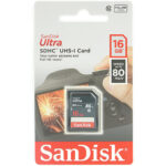 16GB SD Camera Memory Card  SanDisk 16GB Ultra SDHC UHS-I Class 10 Memory Card 80MB/s U1, Full HD, SD Camera Card SDSDUNS-016G-GN3IN 