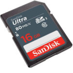 16GB SD Camera Memory Card  SanDisk 16GB Ultra SDHC UHS-I Class 10 Memory Card 80MB/s U1, Full HD, SD Camera Card SDSDUNS-016G-GN3IN 