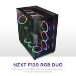 NZXT F120 RGB Duo - 120mm Dual-Sided RGB Fan – Black - Image 8
