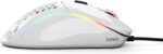 Glorious Gaming  D  Mouse RGB White Glorious Gaming Model D Wired Gaming Mouse - 68g Superlight Honeycomb Design, RGB, Ergonomic, Pixart 3360 Sensor, Omron Switches, PTFE Feet, 6 Buttons - Glossy White
