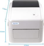Xprinter XP-420B Direct Thermal Label Printer ; Monochrome printing; Direct thermal ; Maximum Printing Width: 4 Inches .One multi-functional button and one two-color