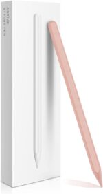 iPad Pencil 2nd Generation with Magnetic Wireless Charging, Apple Pencil 2nd Generation, Smart Pen Compatible with iPad Pro 11 in 1/2/3/4, iPad Pro 12.9 in 3/4/5/6, iPad Air 4/5, iPad Mini 6, Pink