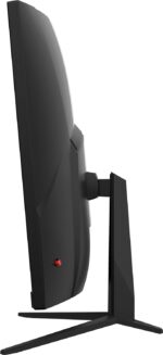 Monitor, 1920 x 1080 (FHD) Curved Gaming Monitor, 1 ms, 250Hz, FreeSync, 1500R, HDMI, DisplayPort, Tilt Adjustable, Black