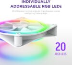 NZXT F140 RGB DUO Cooling Fan - 2 Pack (RF-D14DF-W1) - Image 7