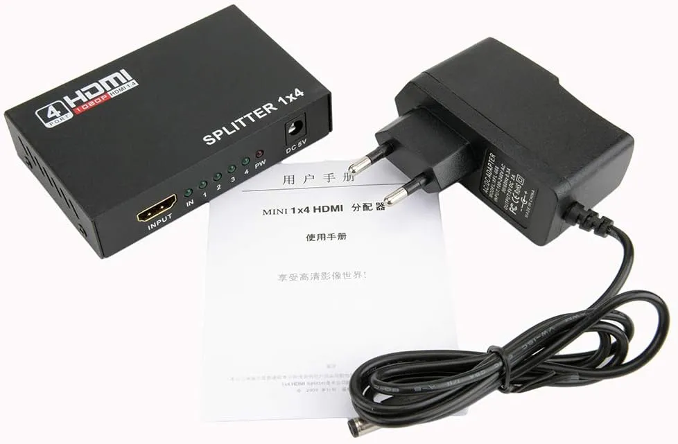 51YrWp7jxRL._AC_SL1000_ HDMI Splitter 1080P 3D 1 in 4 Out