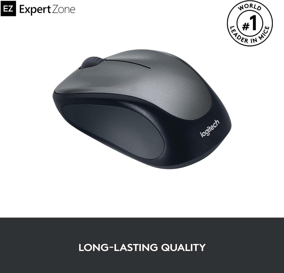 LOGITECH M235 Wireless Optical Mouse  -Smooth optical tracking - USB Receiver - 2.4 GHz wireless connection - DPI (Min/Max): 1000±