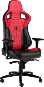 noblechairs Epic Gaming Chair, Ergonomic Office Chair, Office Gamer Armchair, Back Support and Lumbar Support, for Users up to 120kg and 1.85m Height (Spider-Man Limited Edition)