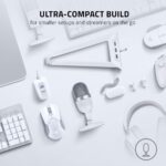 Razer Seiren Mini USB Condenser Microphone: for Streaming and Gaming on PC - Professional Recording Quality - Precise Supercardioid Pickup Pattern - Tilting Stand - Shock Resistant - Mercury White