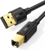 UGREEN 10350 USB Printer Cable - USB A to 2.0 USB B 1.5M High-Speed Printer Cord Compatible with Hp, Canon, , Samsung, Dell, Epson, Lexmark, Xerox, Piano