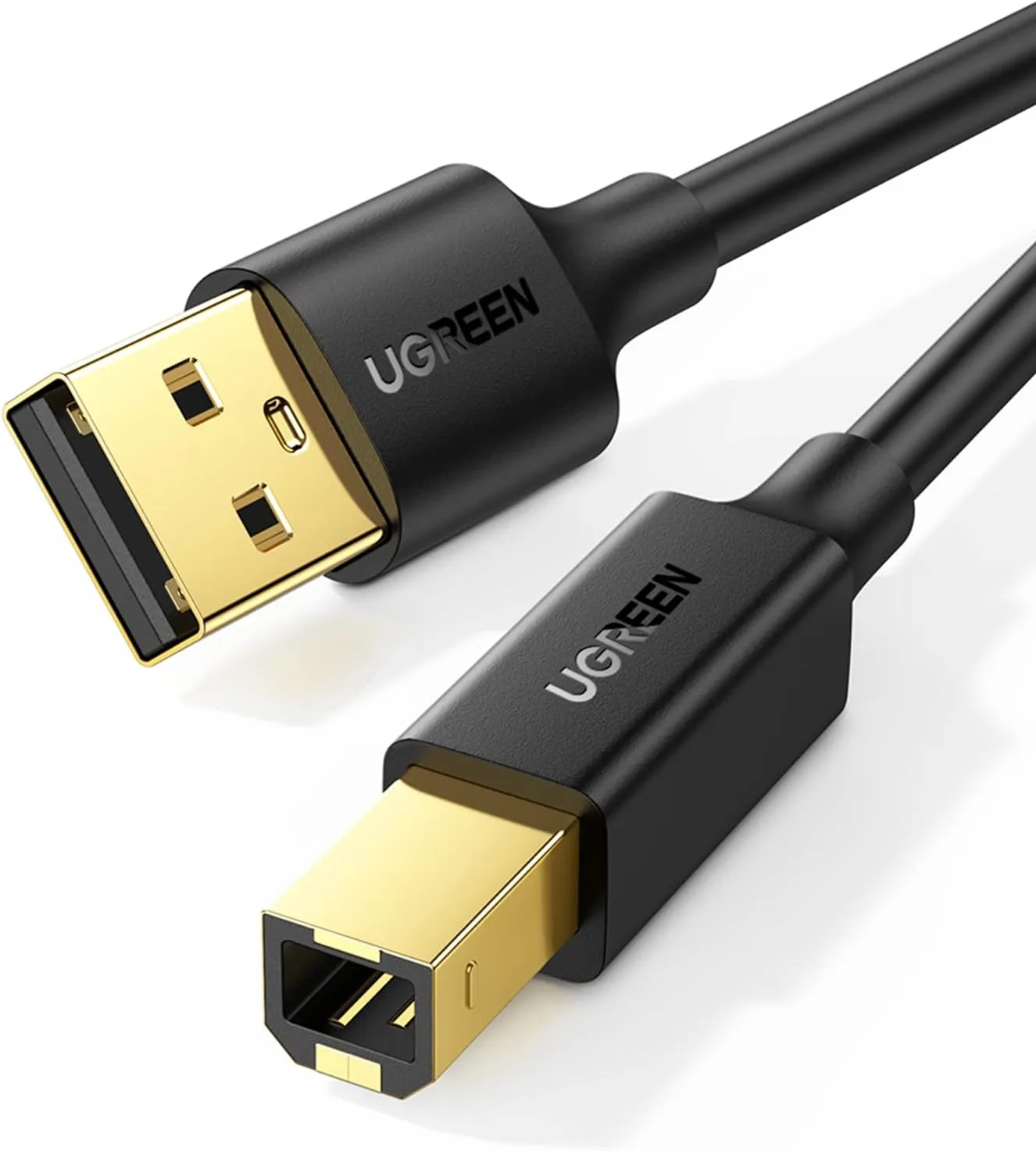 UGREEN 10350 USB Printer Cable - USB A to 2.0 USB B 1.5M High-Speed Printer Cord Compatible with Hp, Canon, , Samsung, Dell, Epson, Lexmark, Xerox, Piano