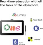 Wacom One Creative Pen Display with free software (for sketching, drawing on screen, 13.3 inch full HD display (1920 x 1080), pen precision) - ideal for home office & e-learning