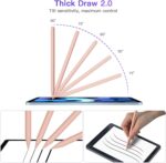 iPad Pencil 2nd Generation with Magnetic Wireless Charging, Apple Pencil 2nd Generation, Smart Pen Compatible with iPad Pro 11 in 1/2/3/4, iPad Pro 12.9 in 3/4/5/6, iPad Air 4/5, iPad Mini 6, Pink