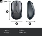 LOGITECH M235 Wireless Optical Mouse  -Smooth optical tracking - USB Receiver - 2.4 GHz wireless connection - DPI (Min/Max): 1000±