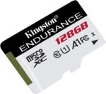 Kingston High Endurance 128GB MicroSD SDXC Flash Memory Card High Performance, 1080P, Full HD, Up to 95MB/S Read, (SDCE/128GB)