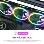 NZXT F120 RGB Duo - 120mm Dual-Sided RGB Fan – Black - Image 4