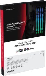 Kingston FURY Renegade RGB 64GB (2x32GB) 3200MHz DDR4 CL16 Desktop  KF432C16RBAK8/256 Customizable RGB Lighting ; Ready for AMD Ryzen