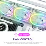 NZXT F120 RGB Duo - 120mm Dual-Sided RGB Fan– White - Image 4