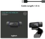 Logitech C920 PRO HD Webcam FHD 1080P 30FPS Black - 960-001055