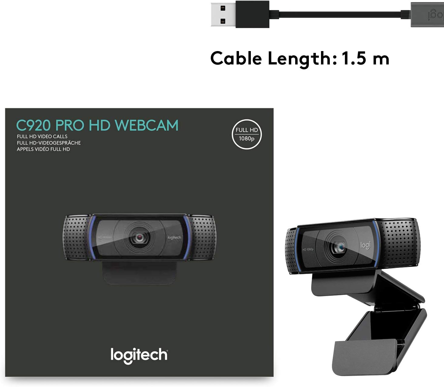 Logitech C920 PRO HD Webcam FHD