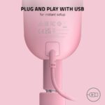 Razer Seiren Mini USB Condenser Microphone: for Streaming and Gaming on PC - Professional Recording Quality - Precise Supercardioid Pickup Pattern - Tilting Stand - Shock Resistant - Quartz Pink