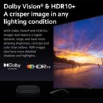 4K Ultra HD Image Quality: 4K Ultra HD realizes a more detailed and vivid image for you to immerse yourself in. Dolby Vision & HDR10+: A crisper image in any lighting condition. With Dolby Vision and HDR10+, images now feature a higher dynamic range, and have more amazing brightness, contrast and color than before. HDR images also have more detailed shadows and highlights.