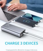 Portable Laptop Charger USB Power Bank  Portable Laptop Charger, PD 65W 30000mAh Power Bank USB C Fast Charging 3-Ports External Battery Pack Portable Charger Compatible with MacBook, , iPad, Tablets, iPhone, Galaxy, Android - UNIVERSAL COMPATIBILITY